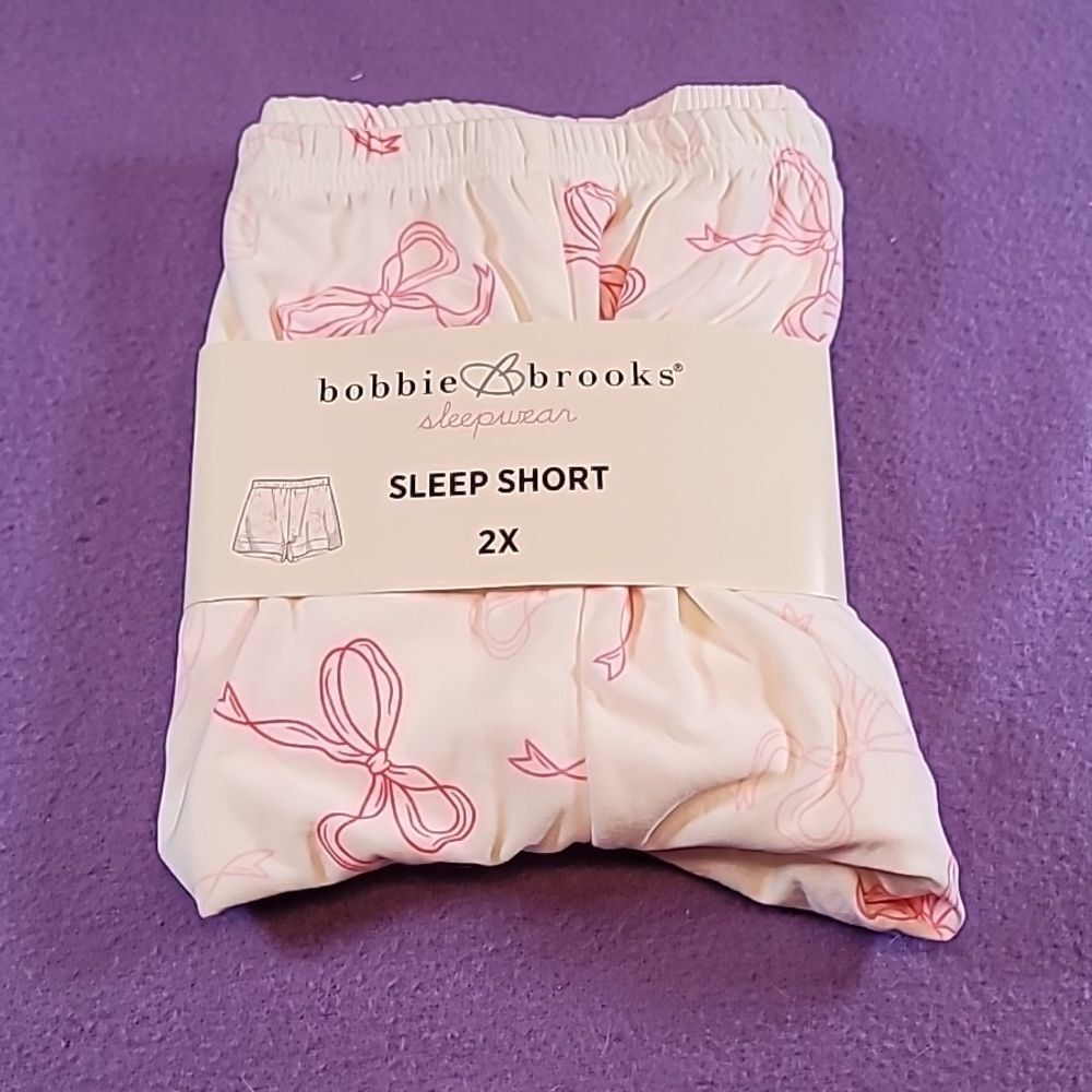 0733. NWTs ~ Bobbie Brooks Sleepwear ~ So Comfy ~ Slumber Party ~ Pink Bows